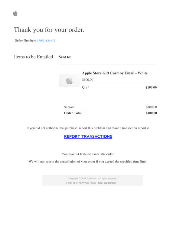 email receipt for purchase mac store