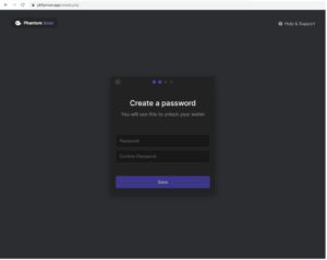 Fake Phantom password page